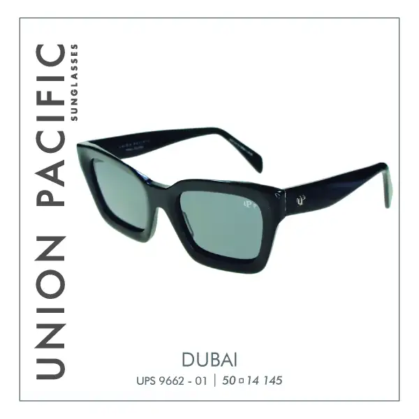 Lentes de sol negros cat eye  UNION PACIFIC - Dubai